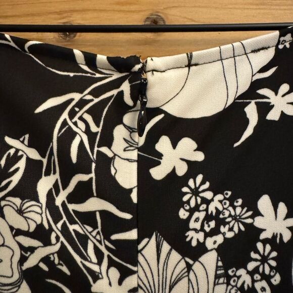 NWT Talbots Size 2X Plus Size Black White Floral Print Tank Maxi Dress - Picture 6 of 12